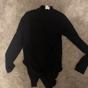 H&M black turtleneck bodysuit